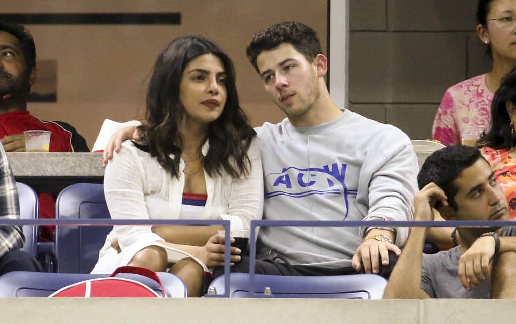 Priyanka Chopra White Dress With Nick Jonas at US Open