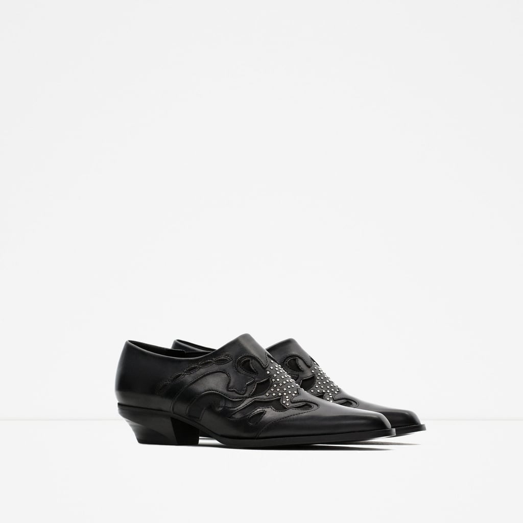 Flat leather ankle boots ($119)