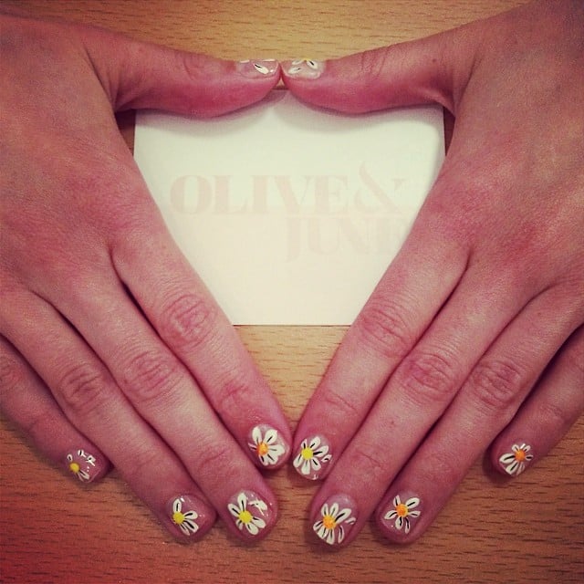 Daisy Chain Best Spring 2014 Nail Art of Instagram POPSUGAR Beauty