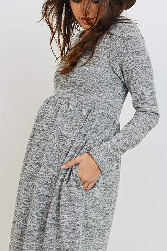 Hello Miz Maternity Sweater Knit Dress