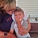 Kid Eating Cookie Ingredients While Baking With Nana | Video