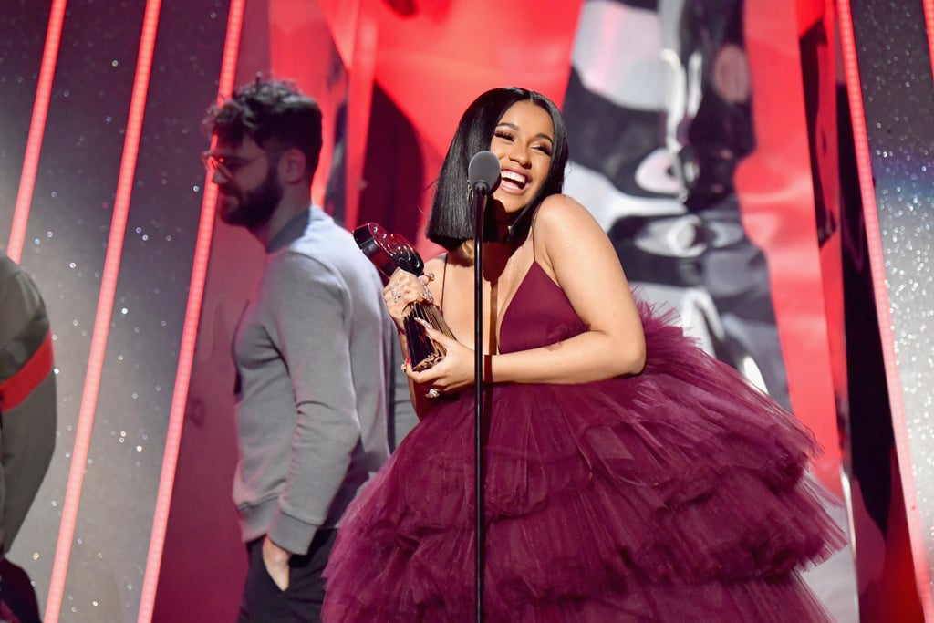 Cardi B's Red Dress at iHeartRadio Music Awards 2018