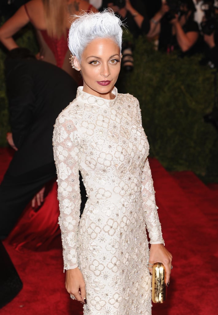 She debuted a high-fashion look for the punk-themed Met Gala in NYC in May 2013.