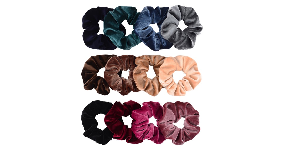 Whaline 12 pieces hair scrunchies velvet elastics clearance