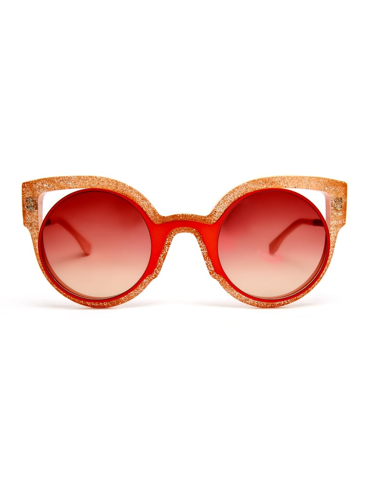 Fendi Glitter round-frame sunglasses ($406)