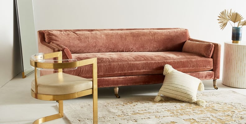 Best Velvet Sofa: Anthropologie Leonelle Sofa