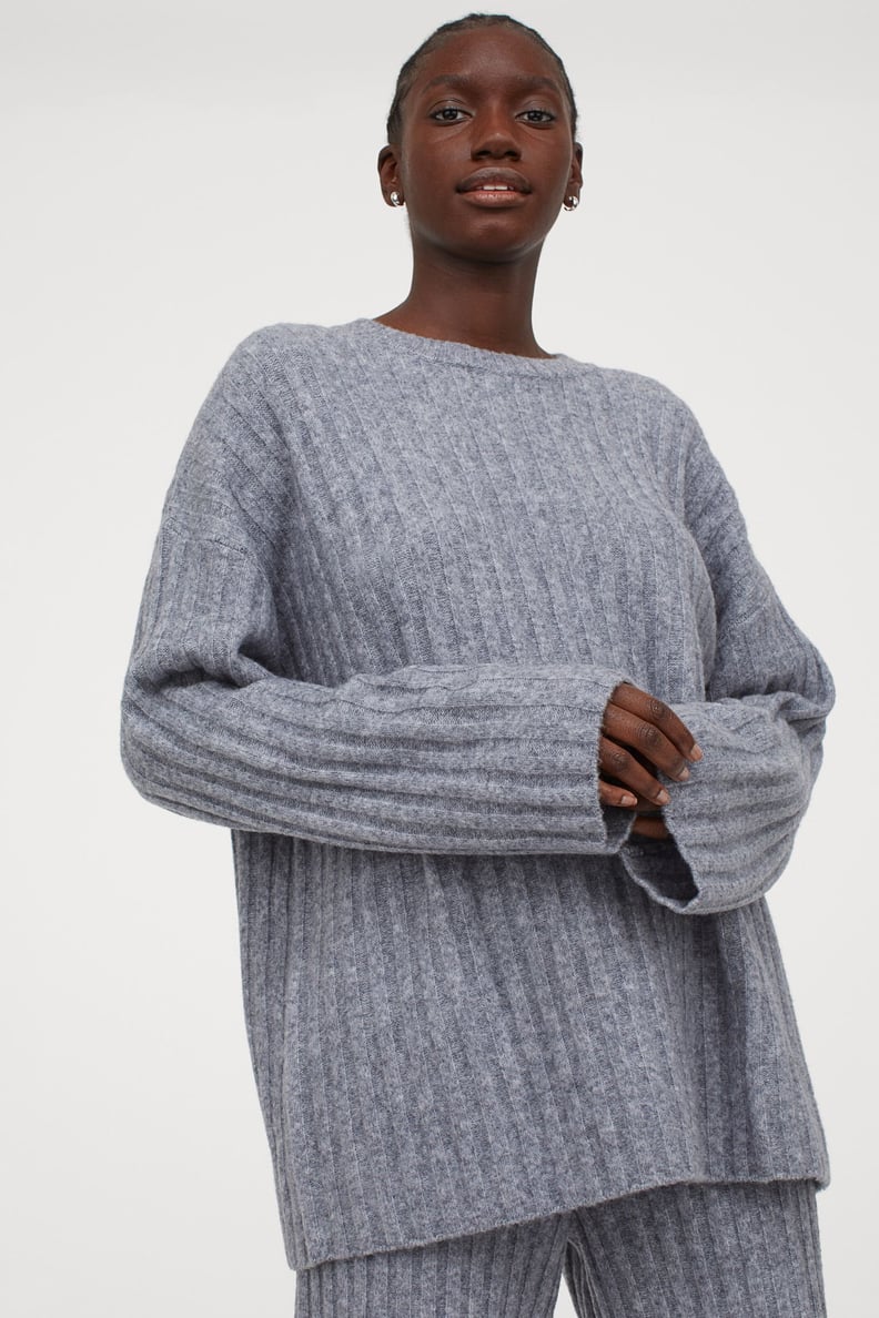 Ribbed Wool-Blend Sweater