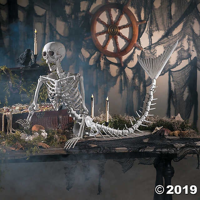 The Original Mermaid Life-Size Skeleton Halloween Decor