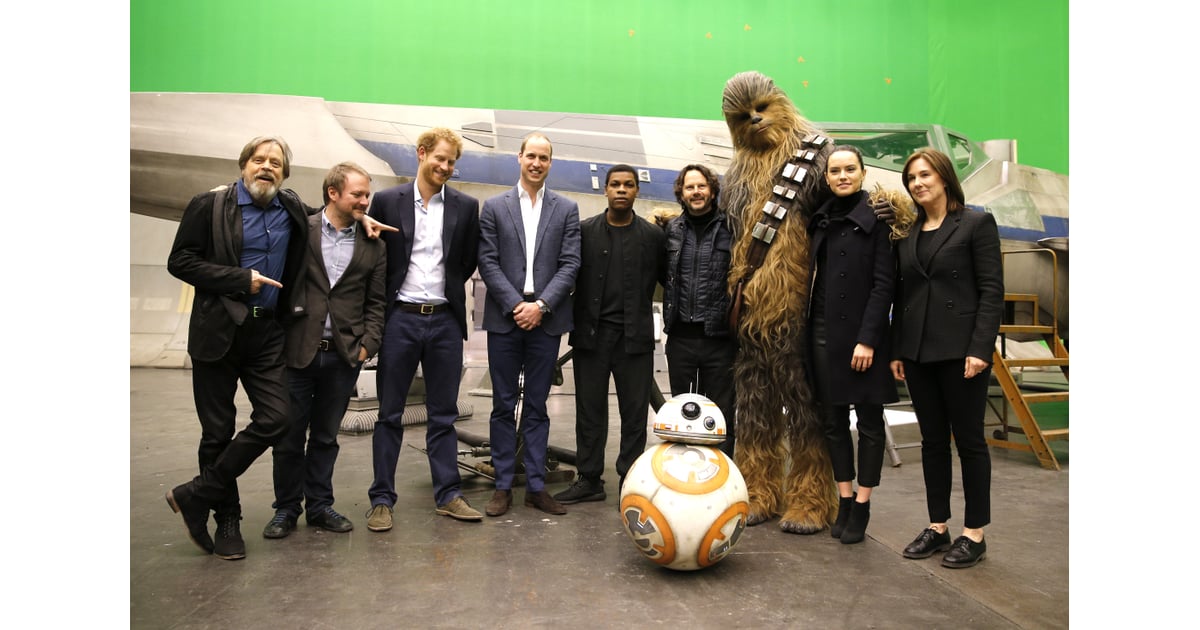Prince Harry and Prince William Visit Star Wars Set Photos | POPSUGAR