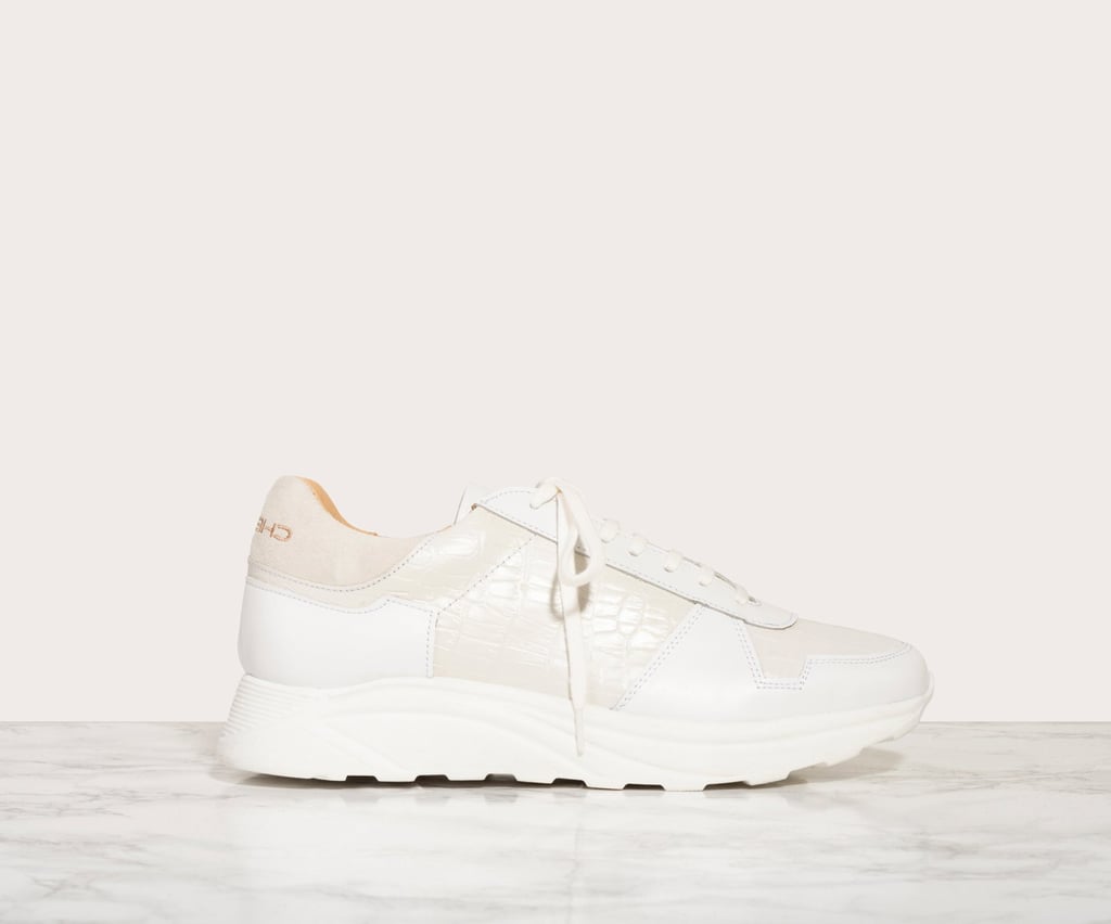 Chelsea Paris Neka Sneaker in White Croc