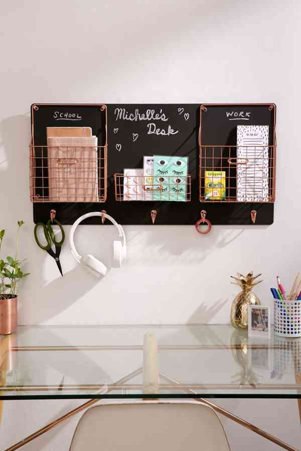 Chalkboard Wall Storage Organiser