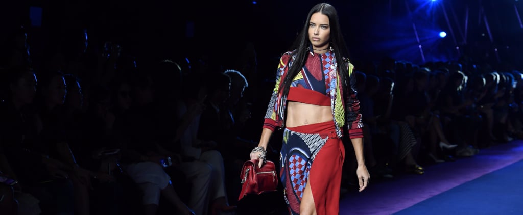 Adriana Lima at Milan Fashion Week Spring 2017
