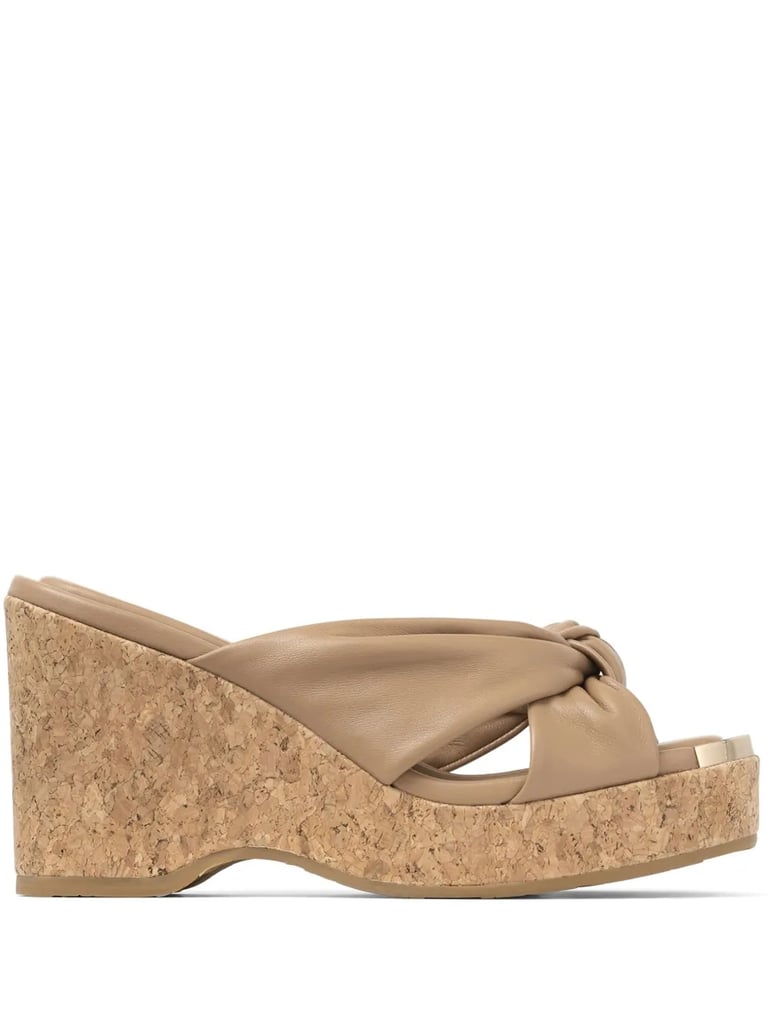 Jimmy Choo Avenue 95mm Wedge Mules