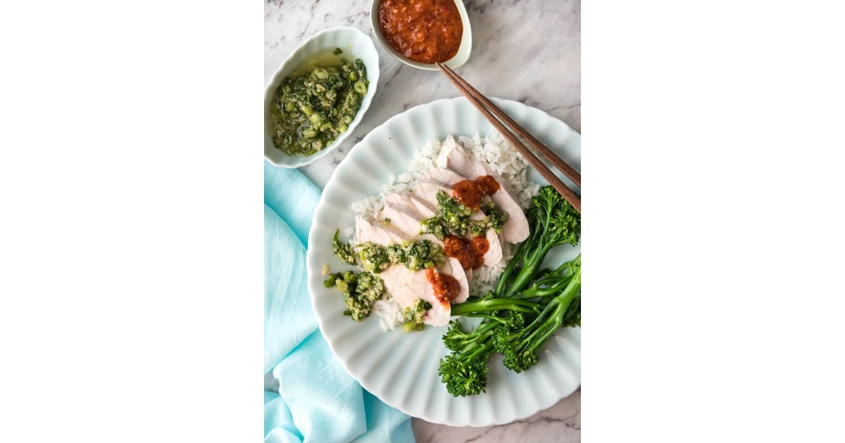 Poached Chicken Breast With Ginger Shallot Sauce Healthy Chicken