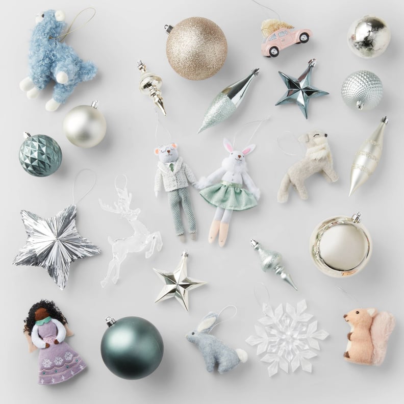 Wondershop 85-Count Icy Pastels Christmas Tree Ornament Set