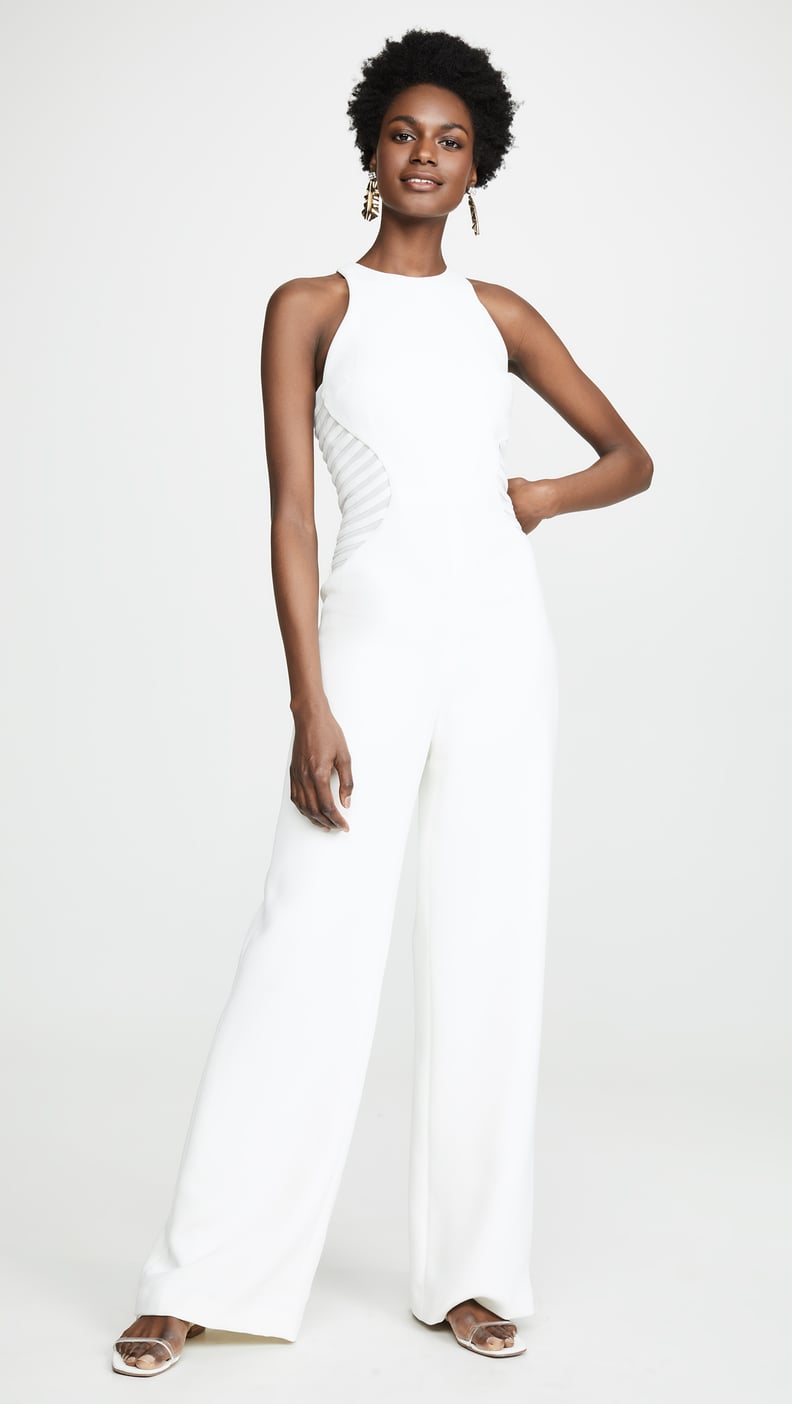 Halston Heritage High-Neck Jumpsuit