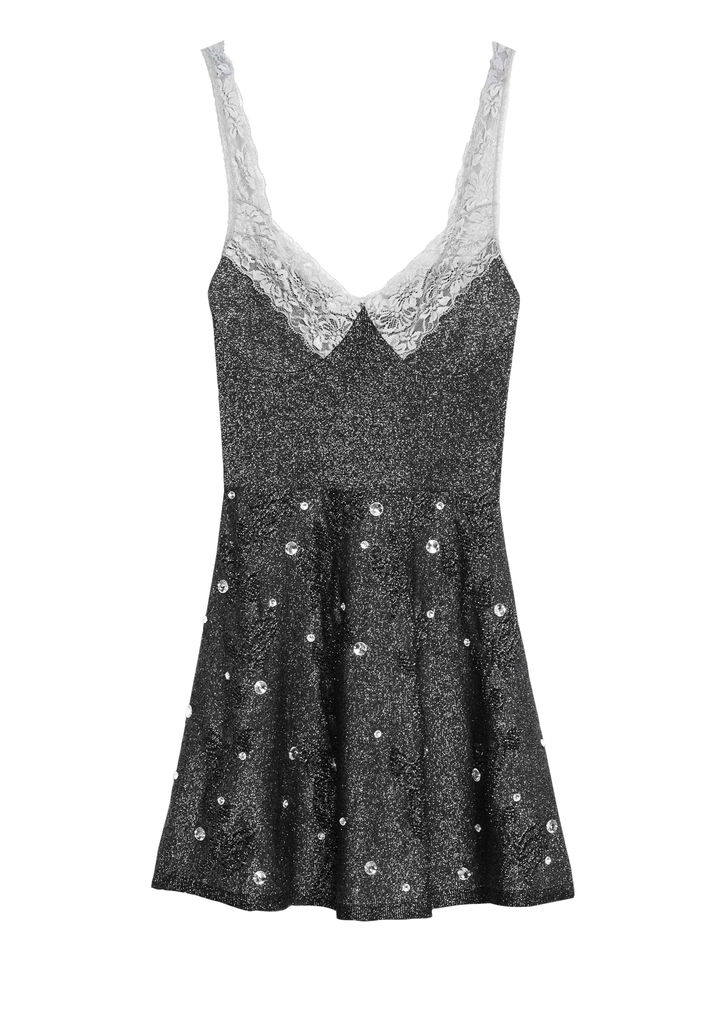 Rodarte x & Other Stories Embellished Lace Trim Dress ($125)
