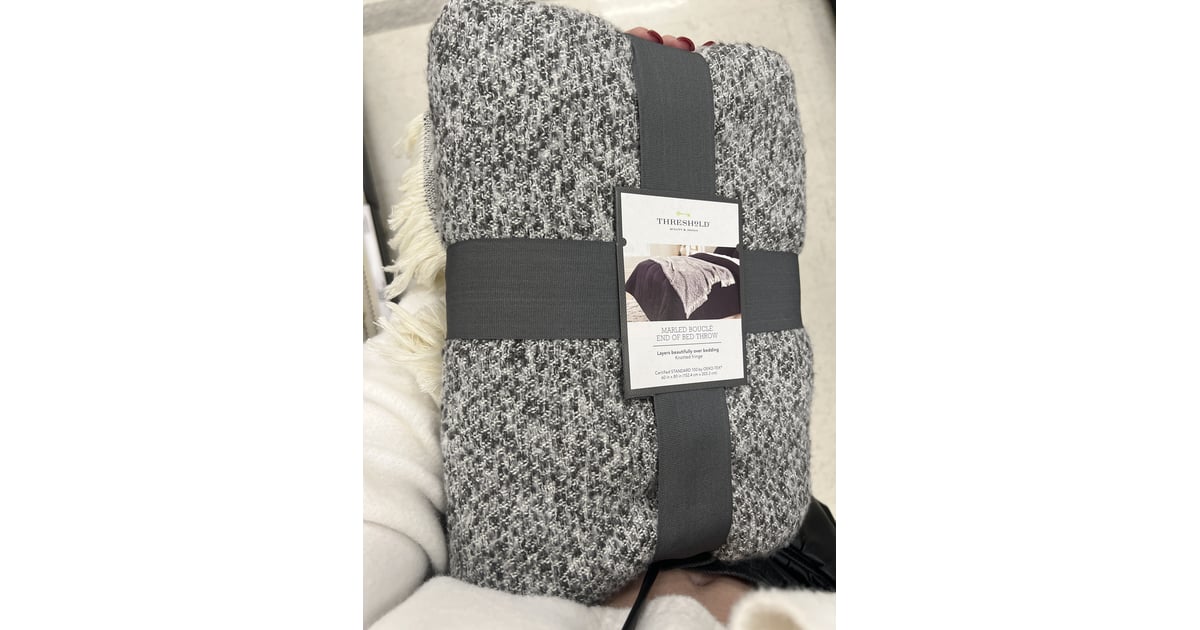 Threshold marled knit best sale blanket
