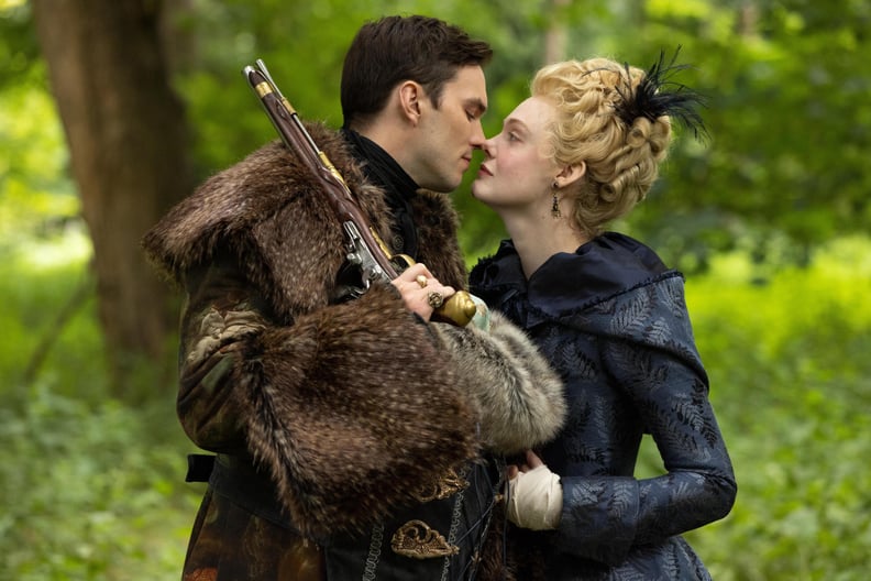 THE GREAT, from left: Nicholas Hoult, Elle Fanning, The Bullet or the Bear', (Season 3, ep. 301, aired May 12, 2023). photo: Christian Black / Hulu / Courtesy Everett Collection