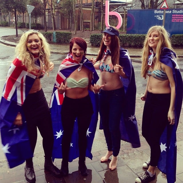 Where flags serve as capes.