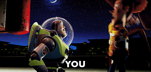 When Woody loses it at Buzz and you're like, "Chill dude."