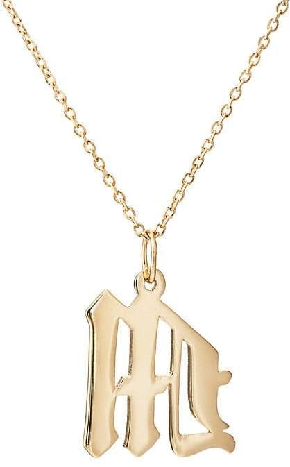 Bianca Pratt Gothic Initial Necklace