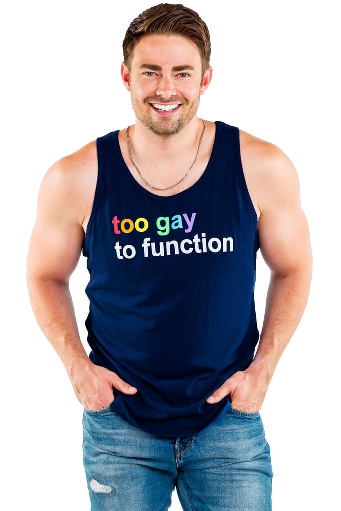 Jonathan Bennett x Tipsy Elves Too Gay To Function Pride Tank Top