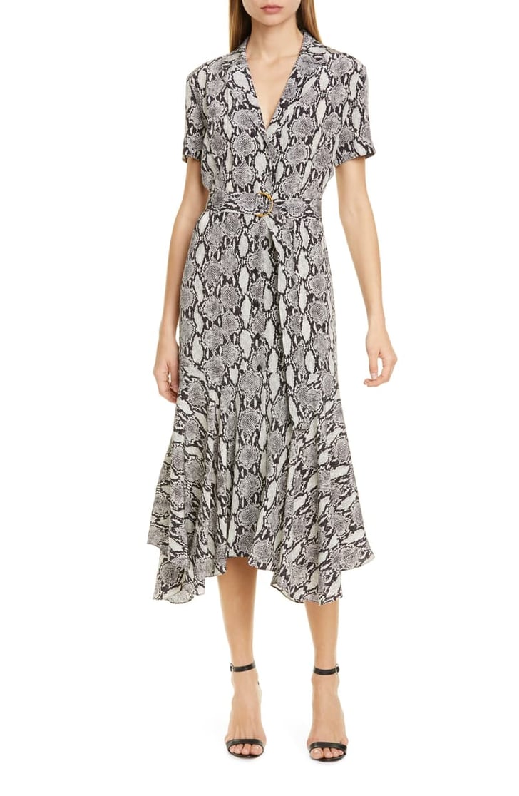 A.L.C. Clarkson Snake Print Silk Midi Dress | Best Dresses For Large ...