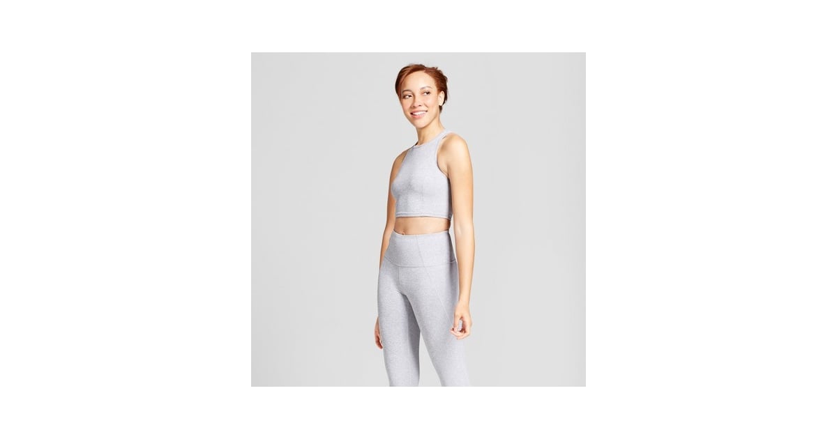 JoyLab Women's Mini Stripe Long Line Crop Top Target JoyLab