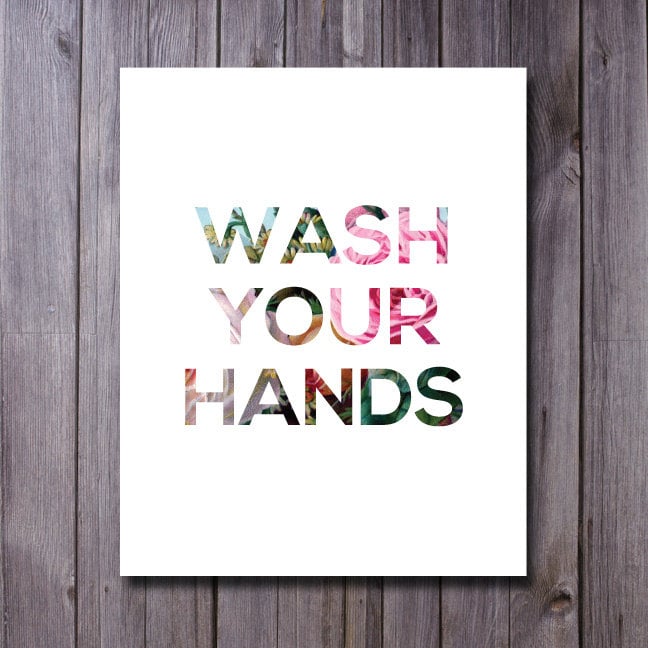 Friendly Reminder Hand Wash Method - Wall Sign