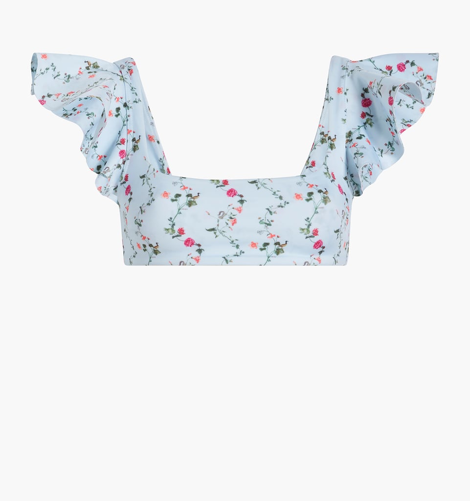 The Isla Swim Top in Pond Floral