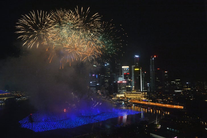 Marina Bay Singapore New Year S Eve 2013 Fireworks Popsugar Love