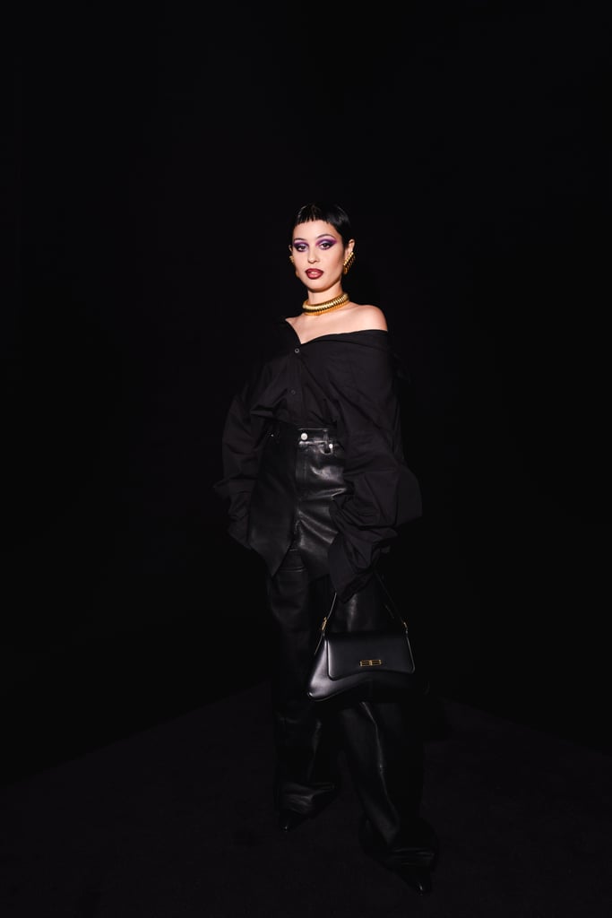 Alexa Demie Attends Balenciaga During Paris Fashion Week