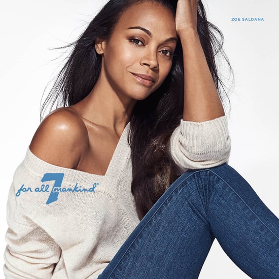 Zoe Saldana 7 For All Mankind Fall 2016 Campaign | Pictures