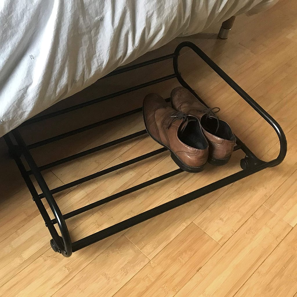 For Shoes: MyGift 24-Inch Rolling Metal Under-Bed Storage Cart