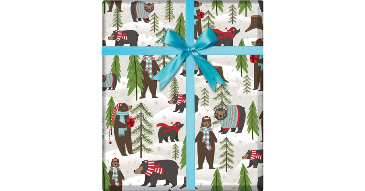 Woodland Winter Bear Holiday Gift Wrapping Paper Best Wrapping Paper