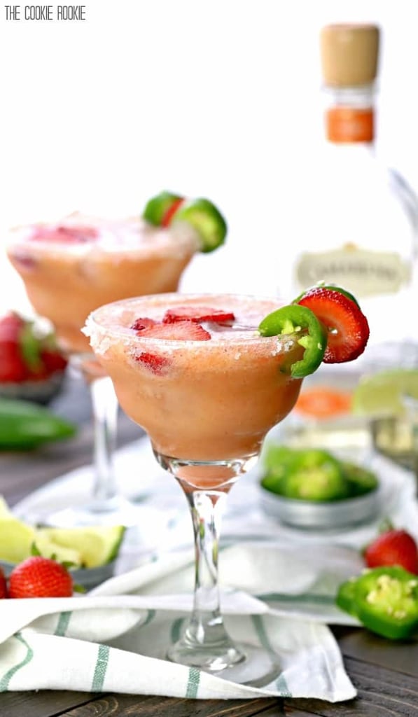 Skinny Strawberry Jalapeño Margarita