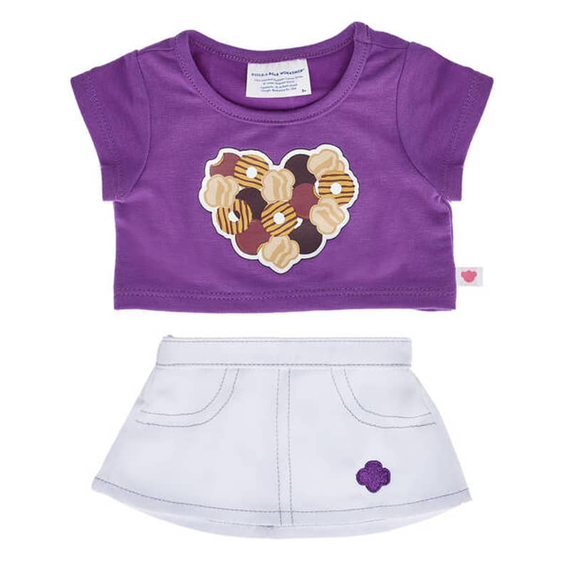 Build-A-Bear Girl Scout Sisters Forever T-Shirt & Skirt Set