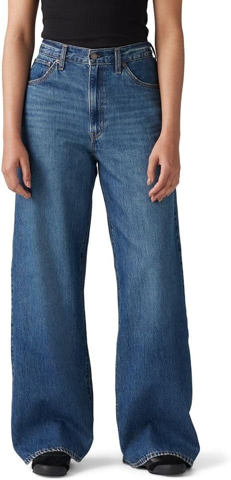 Levi's Womens Cinch Baggy Jeans ($48, originally $85)
These high-waisted, baggy jeans include adjusters on the back so you never have to worry about a waist gap. They're flattering but comfortable and look incredible with bodysuits and crop tops.