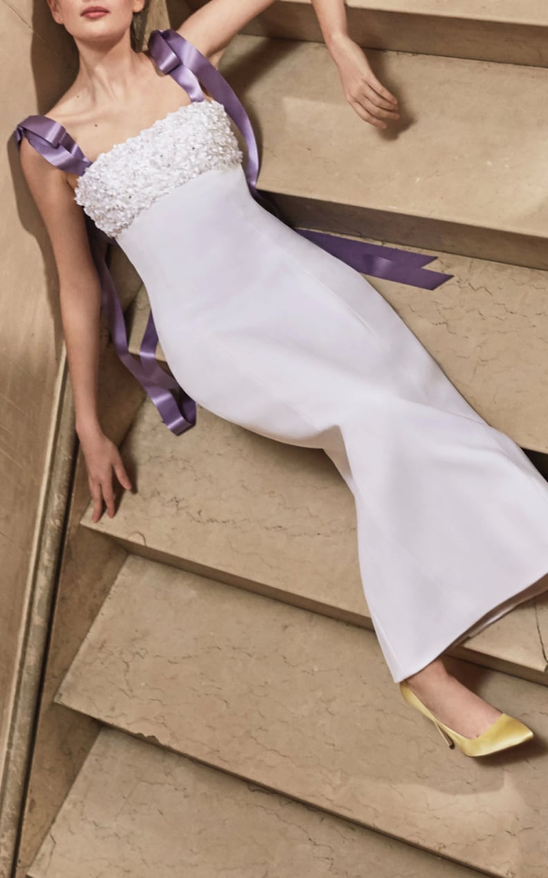 Carolina Herrera Bridal Hyacinth Column Dress