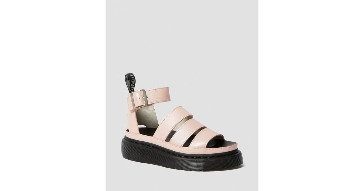 Dr. Martens Clarissa II Metallic Leather Platform Sandals | '90s Shoe Brands That Are Popular in 