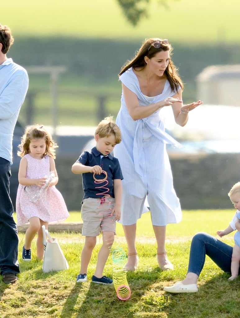 Kate Middleton Blue Dress at Polo Match 2018