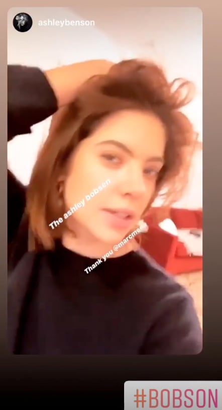 Ashley Benson's Choppy Bob December 2019