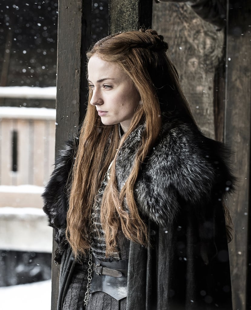 Sansa looks like she's about to destroy anyone who gets in her way. Considering how savagely she tears down Littlefinger in the season premiere, we can only imagine what she's got up her sleeve.