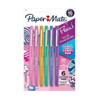 PaperMate Marker Pens Flair Medium Tip 0.7mm in Candy Pop Colours