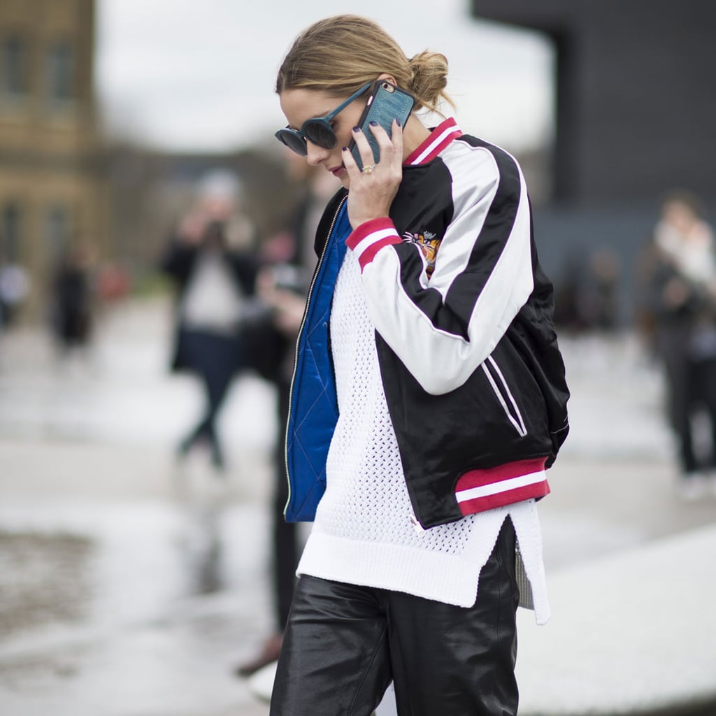 Silk Bomber Jacket Trend POPSUGAR Fashion