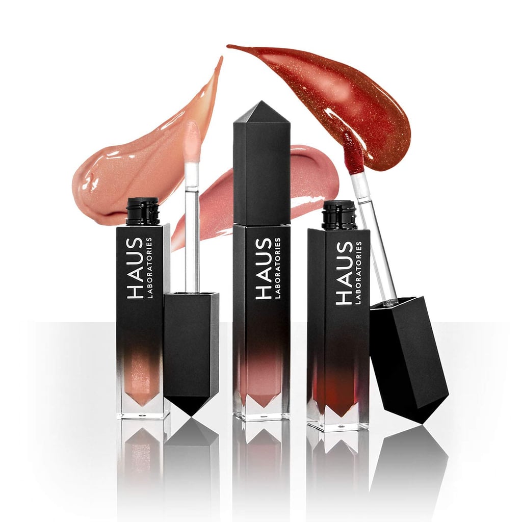 A High-Shine Gloss Stocking Stuffer: Haus Laboratories Le Riot Lip Gloss Trio High-Shine Lip Glosses