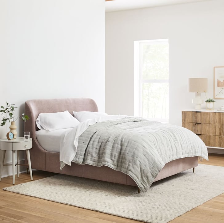 A Luxe Bed Frame West Elm Lana Upholstered Storage Bed