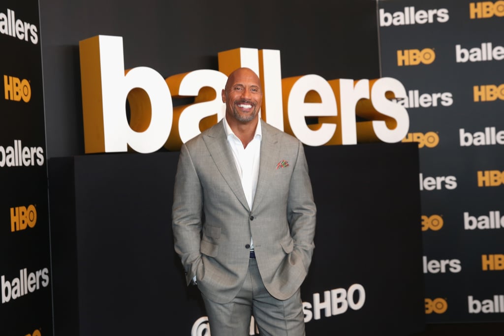 Dwayne Johnson and His Family at Ballers Premiere July 2016