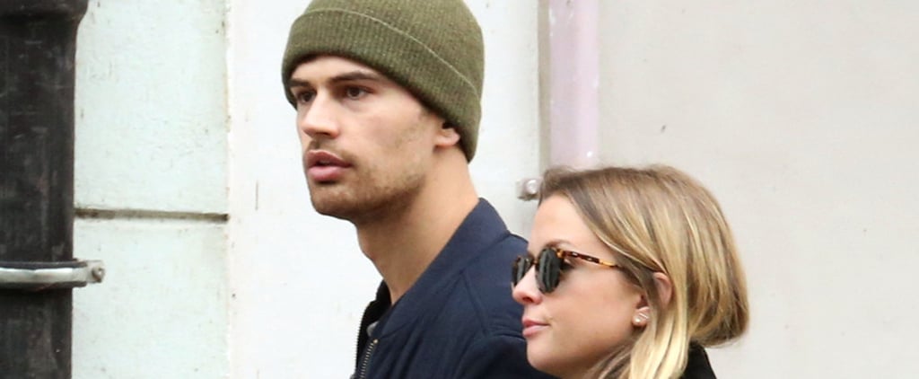 Theo James and Ruth Kearney Kissing in Prague October 2015